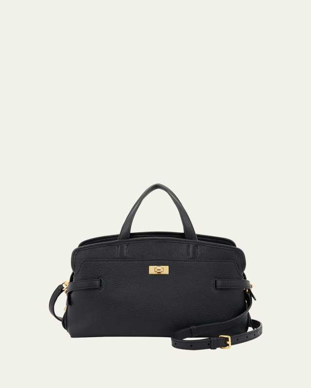 Wilson Small Calf Leather Top-Handle Bag